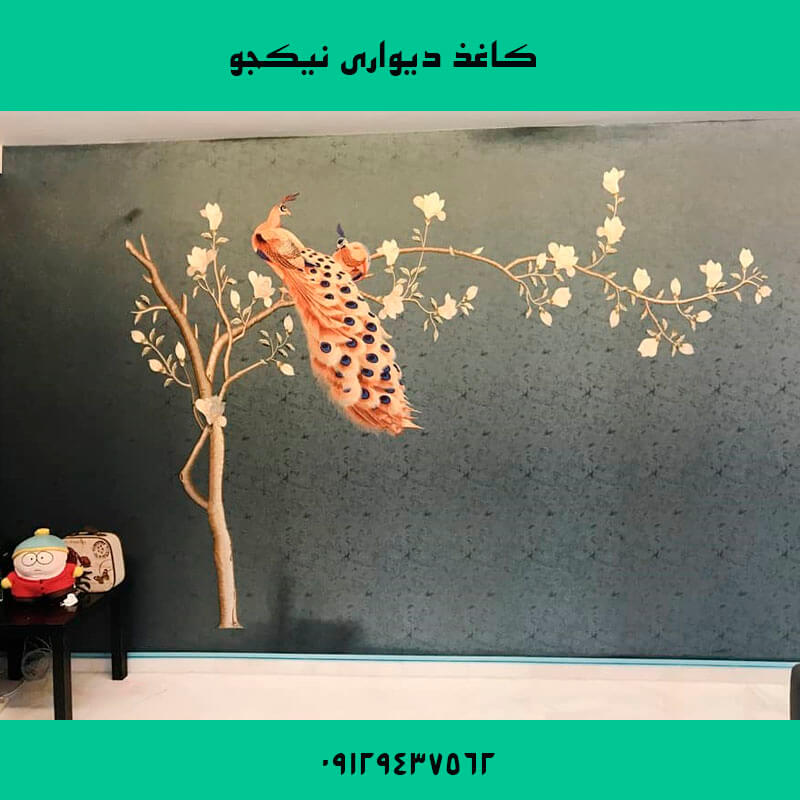 کاغذ دیواری خاکستری اتاق خواب | پرده فروشی نیکجو