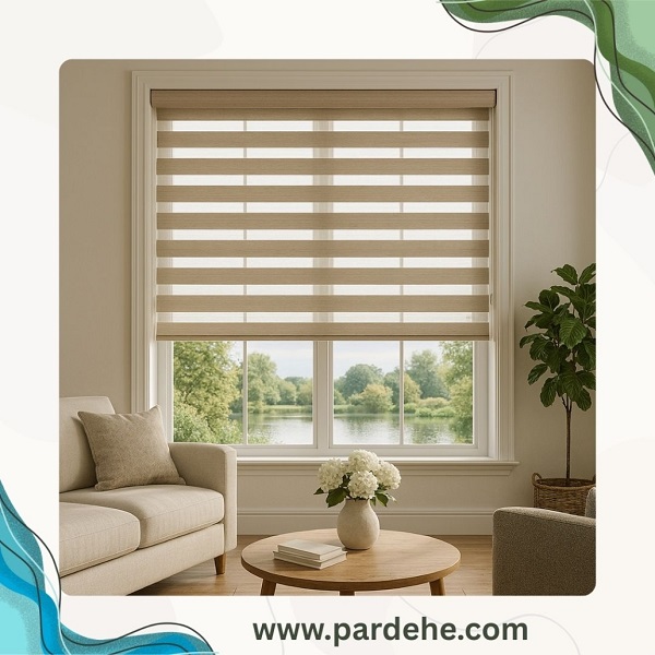 پرده پذیرایی با قابلیت ترکیب دو رنگ مختلف | پرده فروشی نیکجو پرده پذیرایی با قابلیت ترکیب دو رنگ مختلف | پرده فروشی نیکجو