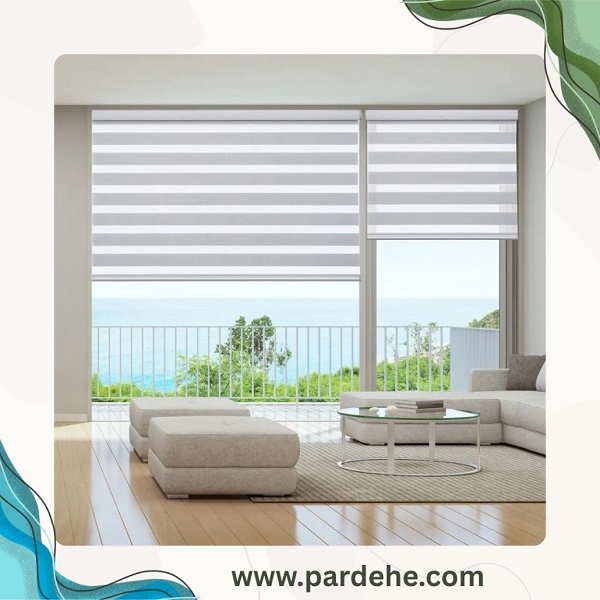 پردهای برای ایجاد آرامش و زیبایی در فضای پذیرایی | پرده فروشی نیکجو