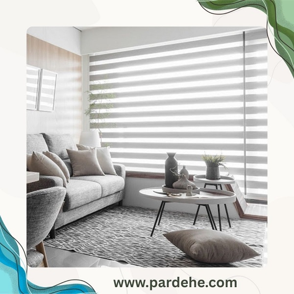 پرده مدرن زبرا، نصب راحت و شستشوی آسان برای خانههای امروزی | پرده فروشی نیکجو